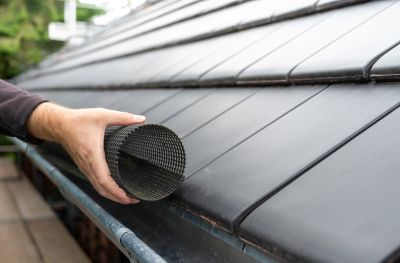 Commercial Gutter Cover Setup