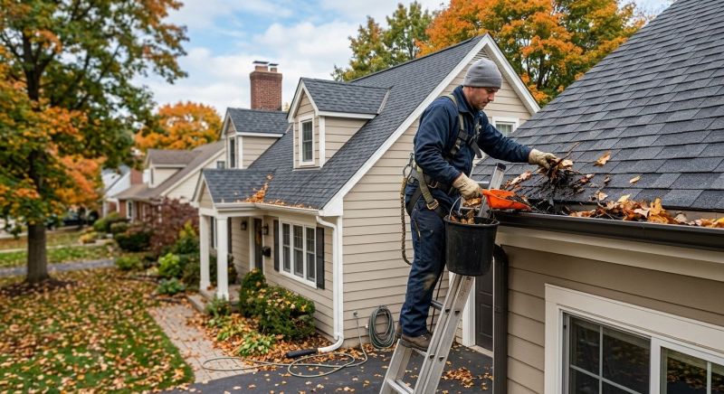 Gutter Leaf Clearing Service